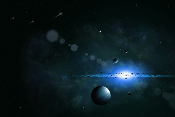 Space Imaginary Background
