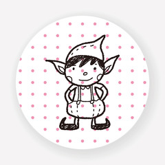 Christmas elf doodle