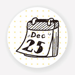 December calendar doodle