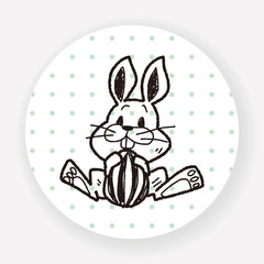 easter bunny doodle