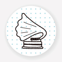gramophone doodle