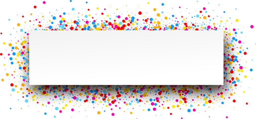 Fototapeta premium Banner with color drops.