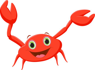 funny cartoon crab