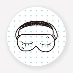sleep mask doodle