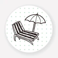 Fototapeten doodle Lounge chair © hchjjl