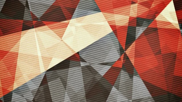 Retro vintage coloured rotating triangles abstract background
