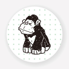 orangutan monkey doodle