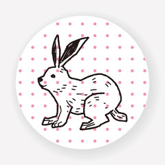 rabbit doodle