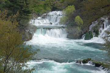 Wasserfall Skradinski buk im Krka Nationalpark, Kroatien