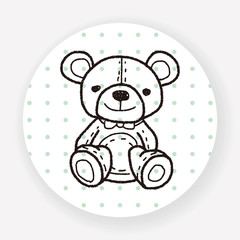 Fototapeta premium bear doodle