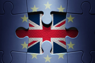 Brexit concept jigsaw puzzle