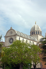 Fototapeta na wymiar Cathedral in Sibenik