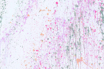 Color splash on white paper texture abstract background.