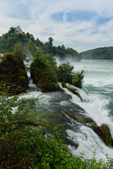 Am Rheinfall bei Schaffhausen, Schweiz