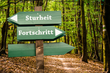 Schild 98 - Fortschritt