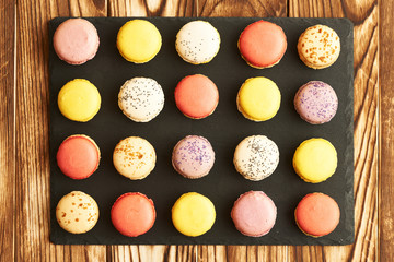 French delicious dessert macaroons
