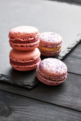 French delicious dessert macaroons