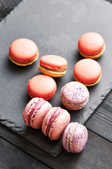 French delicious dessert macaroons