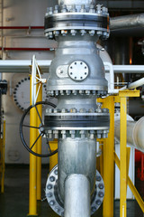 Valves manual in the process. Production process used manual valve to control the system, duplex...