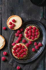 Tartlet with raspberries