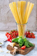 Ingredients for spaghetti sauce