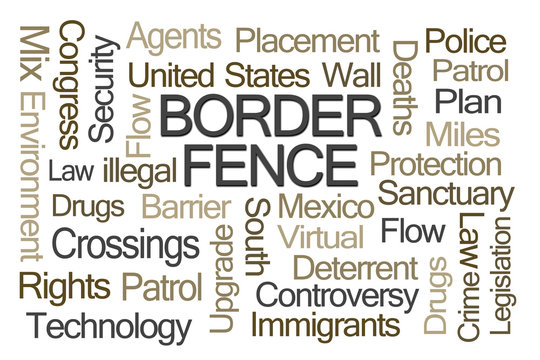 Border Fence Word Cloud
