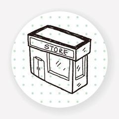 shop store doodle drawing