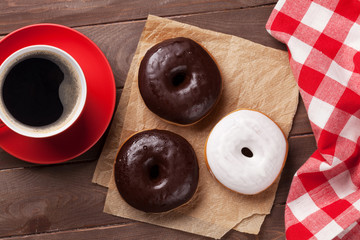 Donuts and coffee