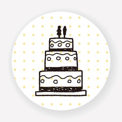 wedding cake doodle