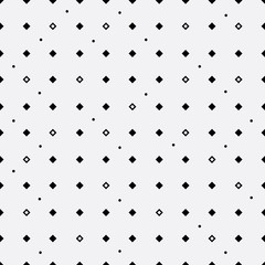 Vector monochrome minimalistic pattern. Modern stylish texture. Repeating geometric tiles, rhombus 