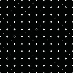 Vector monochrome minimalistic pattern. Modern stylish texture. Repeating geometric tiles, rhombus 
