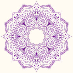 Mandala. Ethnic decorative elements. 
