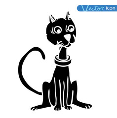 Collection of cat icons, illustration