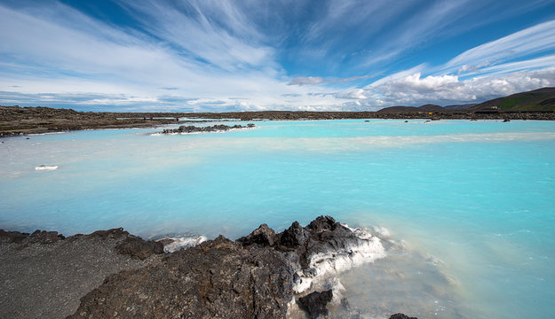 Geothermal lagoon, south of Iceland