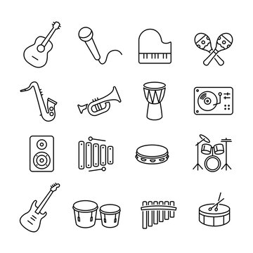 Musical Instruments Icons Collection