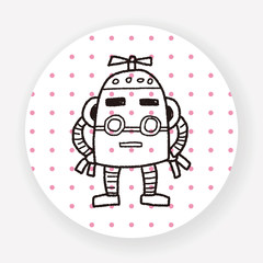 Fototapeta premium robot doodle