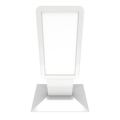 Trade show booth LCD kiosk stand.