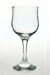 Empty wineglass
