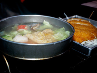 seafood noodle at the Taiwan