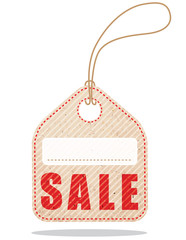 Sale logo. Tag flat design. Vector illustration