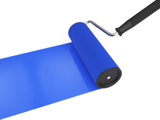 Clean Paint Roller Isolated