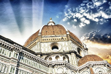 Details of Brunelleschi's dome in Florence © dade72