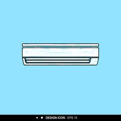 Air conditioner icon 8 great for any use. Vector EPS10.