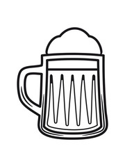 Beer tankard beer glass