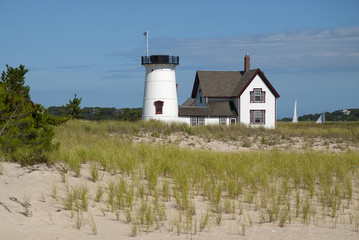 Famous Cape Cod Lighthouse Without Lantern © alwoodphoto