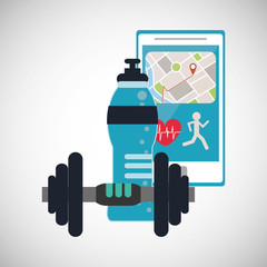 Gym icon design , vector illustration