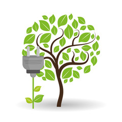 eco plug design , vector illustration