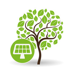 eco solar panel design , vector illustration