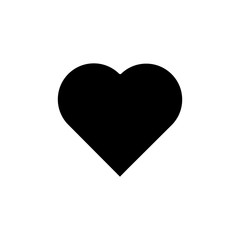 Favorite heart flat icon isolate on white background vector illustration eps 10
