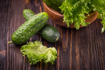 Fresh green vegetables